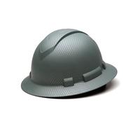 Pyramex Ridgeline - Casco rigido a falda integrale, con cricchetto, 4 punti, colore: Argento opaco