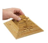 Pyramid Board - Scatola di codici in legno Puzzle 3D Giocattolo educativo Alta difficoltà Rompicapo Gioco di Bambini Adulti Compleanno Regalo di Natale Apprendimento