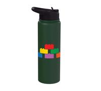 Pyramid Brick Master Builder Block Builder Stainless Steel Insulated Water Bottle