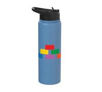 Pyramid Brick Master Builder Block Builder Stainless Steel Insulated Water Bottle