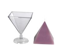 Pyramid Candle Molds - Easy Release PC Resin Moulds, DIY Plaster Crafts Set