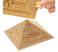 Pyramid Decryption Toy - Puzzle di stelo in legno, puzzle a forma di piramide 3D | di piramidi in legno educativo, puzzles di archeologia educativa del gioco del gioco, ragazze e abilità di appr