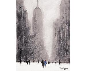 Pyramid International 60 x 80 cm Jon Barker - Canvas Print innevato 5th Progettazione del Paesaggio Avenue New York