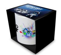 Pyramid International Astro Bot (gruppo) Tazza bianca con cialde bianche, 315 ml, con licenza ufficiale, in ceramica, da collezione