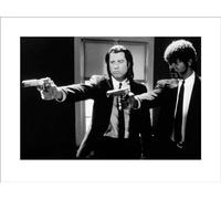 Pyramid International B e W Pistole Pulp Fiction Art Print, Carta, Multicolore, 60 x 80 x 1.3 cm