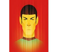 Pyramid International Beaming Spock-50° Anniversario, 60 x 80 cm, tela in misto cotone, multicolore, 60 x 80 x 3,2 cm