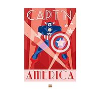 Pyramid International Captain America Marvel Deco Stampa Artistica, Carta, Multicolore, 60 x 80 x 1.3 cm