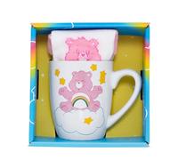 Pyramid International Care Bears (Cheer Bear) - Set di tazze e calzini femminili - Adorabile design con orsacchiotto allegro, include calzini comodi abbinati, resistenti e sicuri per microonde,