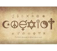 Pyramid International Coexist Maxi Poster, Multicolore