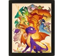 Pyramid International - Cornice Spyro - Effetto 3D - 25 x 20 cm - Licenza Ufficiale