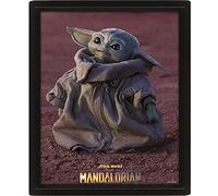 Pyramid International Star Wars: The Mandalorian Framed 3d Effect Poster Pack Grogu 26x20 Cm 3 Units Verde
