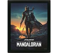 Pyramid International CUADRO 3D STAR WARS NIGHTFALL - (THE MANDALORIAN)