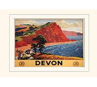 Pyramid International Devon (1)" Montato Stampa Memorabilia, Carta, Multicolore, 12 x 12 x 1,3 cm