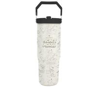 Pyramid International Disney (Classics) - Brocca da 850 ml con cannuccia e coperchio, corpo in acciaio inox a doppia parete, mantiene la bevanda fresca, coperchio a vite con cannuccia in PE, senza BPA