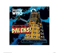 Pyramid International Doctor Who (Return of The Daleks) - Stampa Artistica 40 x 40 cm, Carta, Multicolore, 40 x 40 x 1.3 cm