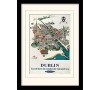 Pyramid International Dublin 1 - Stampa artistica memorabilia, multicolore, 30 x 40 cm