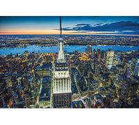 Pyramid International Empire State Building At Night Maxi Poster, Legno, Multicolore, 91.5 x 61 x 0.02 cm