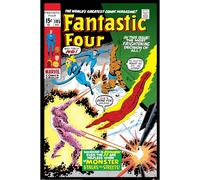 Pyramid International Fantastic Four (Monster) - Maxi poster con cornice, 61 x 91 cm, taglia unica