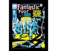 Pyramid International Fantastic Four (Power & Pride) - Stampa da collezione incorniciata, 30 x 40 cm, taglia unica