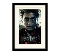 P.Derive HARRY POTTER - Mounted & Framed 30X40 Print - Deat NUOVO