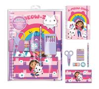 Pyramid International Gabby's - Set di cancelleria A4 per casa delle Bambole A-Meow-Zing, Include matite, croyons e Altro, Prodotto con Licenza Ufficiale
