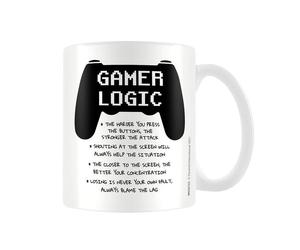 Pyramid International Gamer Logic Mug (One Size) (White/Black)