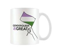 Pyramid International Genderqueer Mug One Size White/Black/Purple