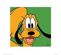 Pyramid International Green Pluto Stampa Artistica, Carta, Multicolore, 40 x 40 x 1.3 cm