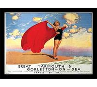 Pyramid International GT Yarmouth Stampa con Cornice Memorabilia, Multicolore, 30 x 40 x 1.3 cm