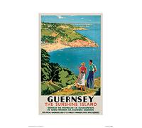 Pyramid International Guernsey-Mounted Stampa Memorabilia 30 x 40 cm, Carta, Multicolore, 30 x 40 x 1.3 cm