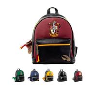 Pyramid International Harry Potter (Griffindor) - Zaino alla moda in ecopelle di lusso, fodera unica, accessorio con cerniera abbinata, tasche interne ed esterne, spazioso e iconico