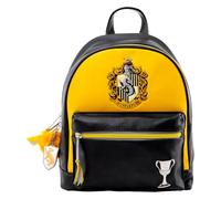 Pyramid International Harry Potter (HUFFLEPUFF) - Zaino alla moda in ecopelle di lusso, fodera unica, accessorio con cerniera abbinata, tasche interne ed esterne, spazioso e resistente