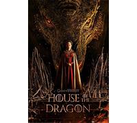 Pyramid International House Of The Dragon Poster del trono (taglia unica) (nero/rosso), Nero/rosso, taglia unica