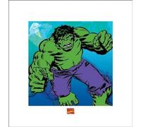 Pyramid International Hulk (Marvel Comics) - Stampa Artistica 40 x 40 cm, Carta, Multicolore, 40 x 40 x 1.3 cm