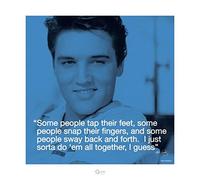 Pyramid International I. Quote-all Together Elvis Presley Art Print, Carta, Multicolore, 40 x 40 x 1.3 cm