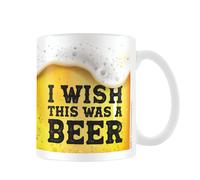 Pyramid International I Wish This was Beer Mug (One Size) (Gold/White/Black) One