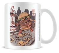 Pyramid International Ilustrata, tazza in ceramica Burgerzilla, 325 ml Multicolo