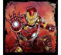 Pyramid International Iron Man Art-Stampe su Tela, 40 x 40 cm, Poliestere, Multicolore