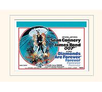 Pyramid International James Bond (Diamonds Are Forever 1) - Memorabilia con Stampa incorniciata, 30 x 40 cm, Carta, Multicolore, 45 x 76 x 1,3 cm