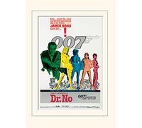 Pyramid International James Bond (Dr No Film Stampa) - Montato Memorabilia 30 x 40 cm, Carta, Multicolore, 30 x 40 x 1.3 cm