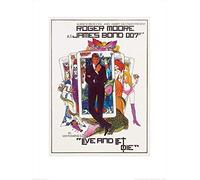 Pyramid International James Bond (Live And Let Die-Playing Cards) - Stampa Artistica 60 x 80 cm, Carta, Multicolore, 60 x 80 x 1.3 cm