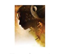 Pyramid International Jyn Silhouette Star Wars Rogue One Art Print, Carta, Multicolore, 60 x 80 x 1.3 cm
