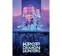Close Up K-POP DEMON HUNTERS (KEY ART) MAXI POSTER 91,5 cm x 61 cm Maxi poster - Unframed K-Pop Wall Art Poster for Home, Bedroom or Studio