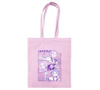 Pyramid International K-POP DEMON HUNTERS (HUNTRIX) Borsa tote riutilizzabile ed ecologica per lo shopping, il lavoro o l'uso quotidiano, rosa chiaro