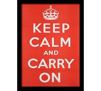 Pyramid International Keep Calm And Carry On Memorabilia, Multicolore, 30 x 40 cm