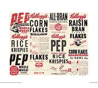 Pyramid International Kelloggs Vintage (Scatola Montaggio) -Stampa Artistica 60 x 80 cm, Carta, Multicolore, 60 x 80 x 1.3 cm