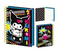 Kuromi (Punk Vibes) A5 Wiro Notebook - Bold, Fun Design Reflecting Kuromi’s Uniq