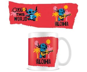 Pyramid International Lilo and Stitch (Aloha) Tazza bianca, elegante e pratica, 312 ml, taglia unica