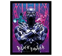 Pyramid International Marvel Black Panther Poster Stampa incorniciata Edizione da collezione (Black Panther Wakanda Forever) 30 cm x 40 cm - Prodotto ufficiale