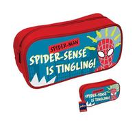 Pyramid International Marvel Spider-Man Astuccio portapenne rettangolare con cerniera - Prodotto con licenza ufficiale, rosso, Classico